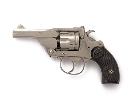 A .320 (SHORT REVOLVER) P. WEBLEY & SON W.P. POCKET REVOLVER, serial no. 771, circa 1903, with 3in. nickel-plated sighted bar