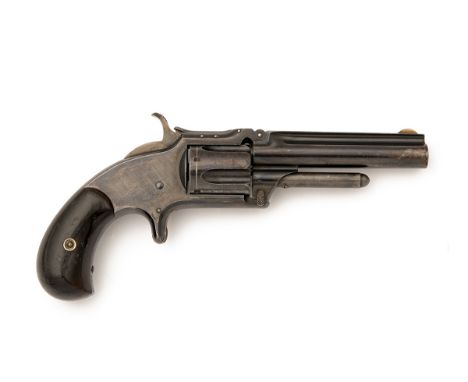 A GOOD .32 (RIMFIRE) SMITH & WESSON NEW MODEL 1 1/2 REVOLVER, serial no. 58133, circa 1875, with round blued 3 1/2in. barrel,