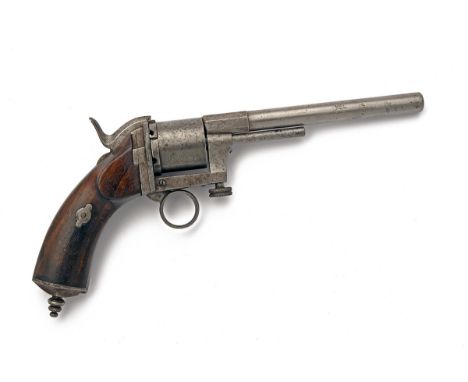 A SCARCE .32 (RIMFIRE) 'SLIDE FORWARDS TO LOAD' UNSIGNED POCKET REVOLVER, serial no. 125, possibly built on Mariette's Patent
