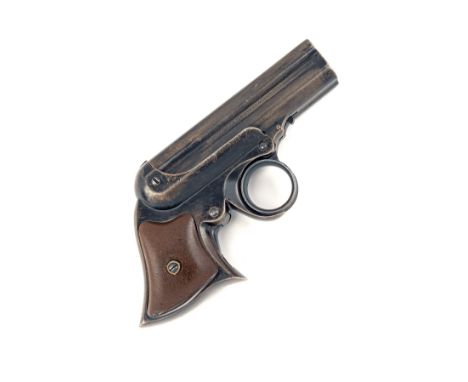 A .32 (RIMFIRE) REMINGTON-ELLIOT FOUR SHOT DERRINGER, CIRCA 1870, serial no. 1810, circa 1863, with 3 3/8in. tilt-down barrel
