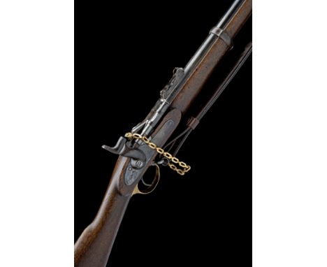A .577 SNIDER MK III PORTUGUESE CONTRACT BREECH-LOADING THREE BAND RIFLE, serial no. 25, circa 1875, with 36 1/2in. Birmingha