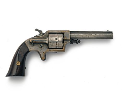 A .30 (CUP-PRIMED) PLANT PATENT POCKET REVOLVER SIGNED EAGLE ARMS CO., serial no. 1843, circa 1865, with octagonal 3 1/2in. b
