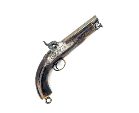 A .577 PERCUSSION TOWER COASTGUARD or CONSTABULARY BELT PISTOL, serial no. 22, dated for 1844, with 6in. barrel in the white,