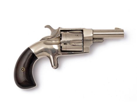 A .38 (RIMFIRE) HOPKINS & ALLEN XL No.4 POCKET REVOLVER, serial no. 3399, circa 1876, with round 2 1/2in. barrel, the top-str