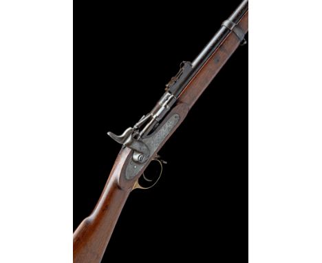 A .577 SNIDER / ENFIELD BREECH-LOADING THREE BAND MK II* SERVICE RIFLE, no visible serial number, circa 1863, with 36 1/2in. 