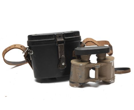 TWO PAIRS OF GERMAN ORDNANCE WORLD WAR TWO 6x30 BINOCULARS, the first with wartime production code 'ddx' for Voigtlander, com
