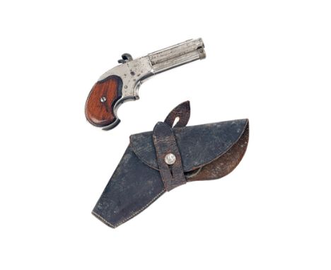 A SCARCE .32 (RIMFIRE EXTRA SHORT) REMINGTON RIDER MAGAZINE REPEATING POCKET PISTOL, no visible serial number, circa 1875, wi