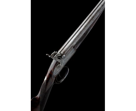 A CASED 14-BORE PERCUSSION SPORTING GUN SIGNED WILLIAMS &amp; POWELL, serial no. 5120, circa 1850, with 30in. barrels signed 