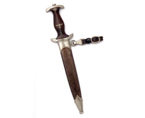 A GERMAN HOLBEIN DAGGER FOR THE SA ORGANISATION BY PUMA, SOLINGEN, 1933 pattern, with double edged 8 1/2in. blade with light 