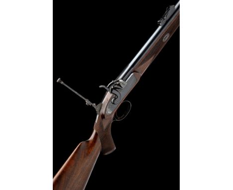 A .451 (WHITWORTH) PERCUSSION MATCH RIFLE SIGNED BIRMINGHAM SMALL ARMS CO. LTD., serial no. F448, circa 1870, with reblued 36