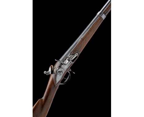 A .710 FLINTLOCK SWISS CANTON MUSKET FOR LUZERN, serial no. 678, circa 1800, with 40 1/2in. barrel with bayonet stud on the u
