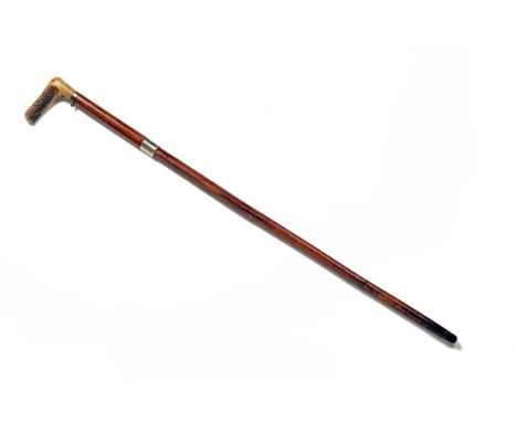 A 7mm (W/S) DUMONTHIER TYPE WALKING STICK SHOTGUN, no visible serial number, circa 1880, with 23 3/4in. barrel not including 