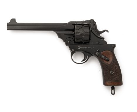 A RARE .38 (AUTOMATIC) P. WEBLEY & SON EIGHT-SHOT 'FOSBERY' SELF-COCKING REVOLVER, serial no. 1035, for 1903, with 6in. barre