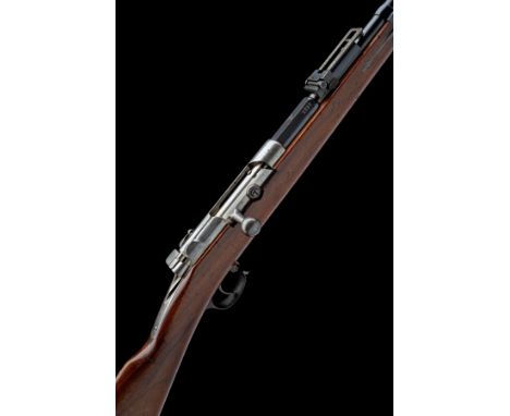 A GOOD 11mm (MAUSER) BOLT-ACTION REPEATING SERVICE RIFLE SIGNED SPANDAU, MODEL M71/84'serial no. 4013, dated for 1887, with b