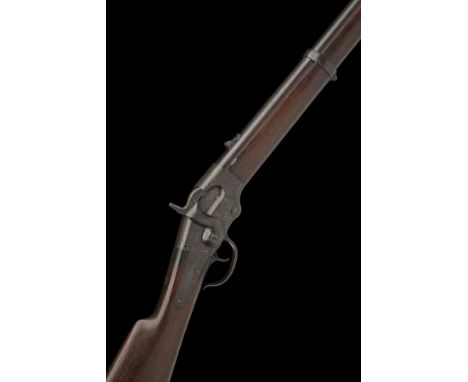 AN EXCEPTIONALLY RARE .50-56 (SPENCER RIMFIRE) BALL & LAMSON LEVER-ACTION REPEATING RIFLE, no visible serial number, circa 18