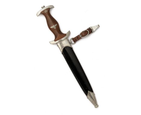 A GERMAN HOLBEIN DAGGER FOR THE N.S.K.K. ORGANISATION BY RUDOLF BUCHEL, SOLINGEN, 1933 pattern, with double edged 8 1/2in. bl