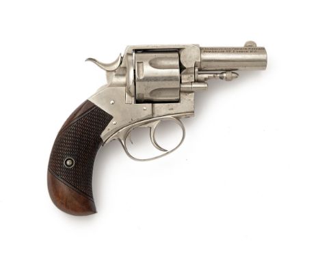 A GOOD .450 WEBLEY No.2 'BRITISH BULLDOG' REVOLVER, RETAILED BY W. TULLOCH & CO. serial no. 70598, circa 1897, with nickel-pl