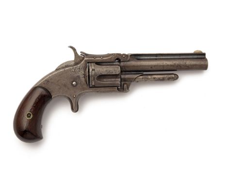 A .32 (RIMFIRE) SMITH & WESSON 'MODEL 1 1/2' POCKET REVOLVER, serial no. 67359, in a later case, second issue circa 1871, wit