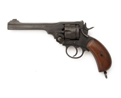 A SCARCE P. WEBLEY & SON .450/.455 'MKIV' SIX-INCH SERVICE REVOLVER, serial no. 129437, circa 1915, with blued 6in. Metford r