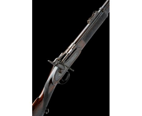 A .577 SNIDER BREECH-LOADING TWO BAND VOLUNTEER SHORT RIFLE BY G. DAW, no visible serial number, circa 1868 with 30 1/2in. Bi
