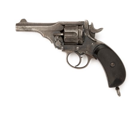 A SCARCE, EARLY .455 P. WEBLEY & SON MKIII 'DOUBLE-NOTCH' REVOLVER, serial no. 686, circa 1890, with 4in. blued barrel signed