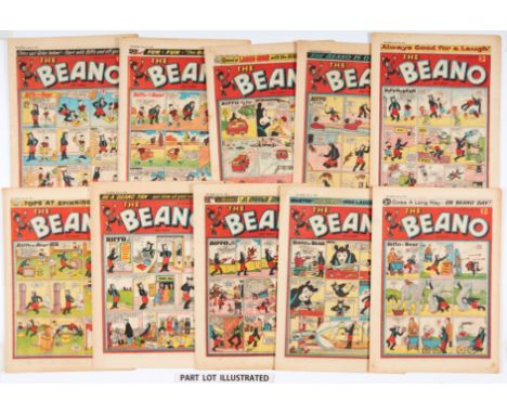 Beano (1958) 807-836, Jan 4 - Jul 26 unabridged run. First Jonah by Ken Reid [vg-/vg+] (30)