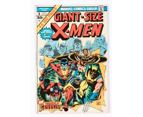 Giant-Size X-Men 1 (1975). Cents copy, light tan pages, some with shadow print to page illustration edges in printing process