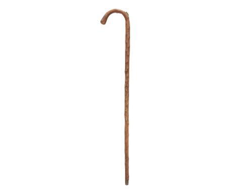 Horse measuring stick, white metal mount, 95cm.