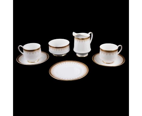 Paragon bone china 'Athena' pattern tea service, including milk jug, sugar bowl, nine cups, nine saucer, eight plates, one se