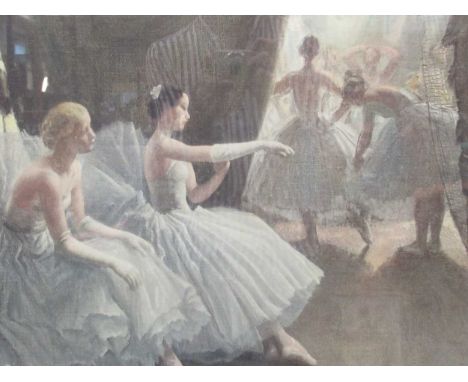 Laura Knight RA, RWS (1877-1970) Ballet Dancers, signed 'Laura Knight' (lower right), colour print, 48 x 57cm