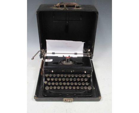 A 20th century Royal Typewriter CO INC USA, cased