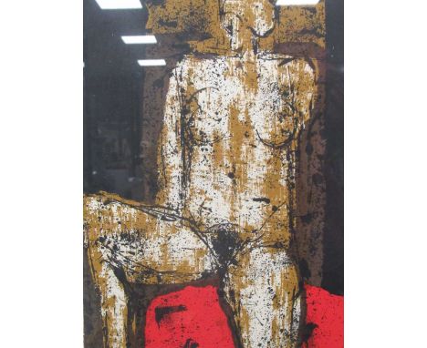 § John Emanuel (British 1930-) John Emanuel (British 1930-)Seated nude Signed and dated John Emanuel 80 lower right 99/100 sc