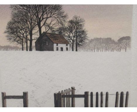 Kathleen Caddick (British b.1937) Five Kathleen Caddick (British b. 1937) etchings Evening walk, Fram Gate, Deep Snow, Hill F