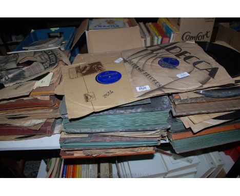A quantity of old records, Decca, HMV, classical etc.