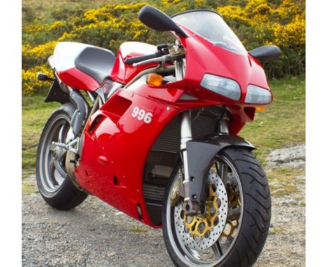 Chassis Number : ZDMH200AAWB000009 Odometer reading : 5 km Estimate : £55,000 - £65,000 The 1999 Ducati 996SPS is one of the 