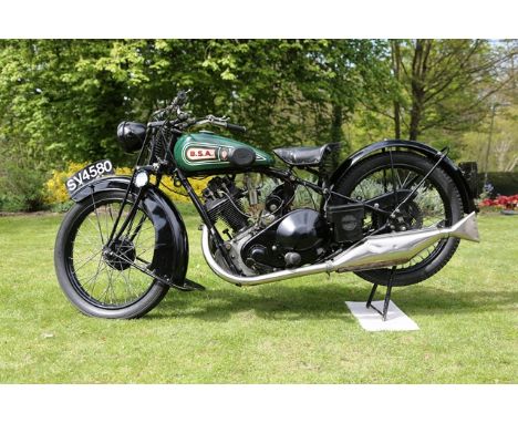 Registration : SV4580 Chassis Number : J681 Engine Number : D2479 Estimate : £4,500 - £6,500 The BSA Sloper, so named because