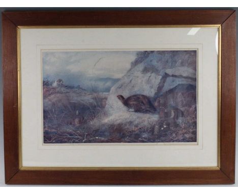 After Archibald Thorburn, (1860-1935), Pheasant and Grouse, lithograph, Ernest Brown and Phillips stamp numbered 217 bottom l