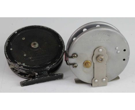 A K. Dowling &amp; Sons 4" centre pin reel, together with a WR Special Fishing Tackle Products 4" centre pin reel. (2)