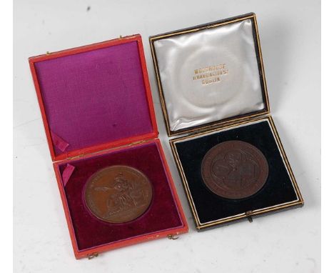 Austria, Vienna International Exposition 1873, French participation medal, obv; seated Minerva holding a wreath within legend