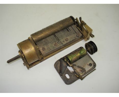 A two air key-wind hooked-tooth Rzebitschek musical movement,Circa 1851, Ser. No. 1859/21378, For restoration, with automatic