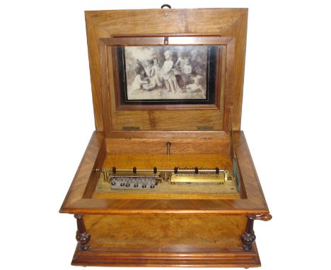 A fine 13.5/8-inch Symphonion disc musical box,Style 30A, Ser. No. 159127, With ‘Sublime-Harmonie’ combs, blued comb screw wa