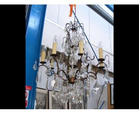 A decorative modern ceiling light 