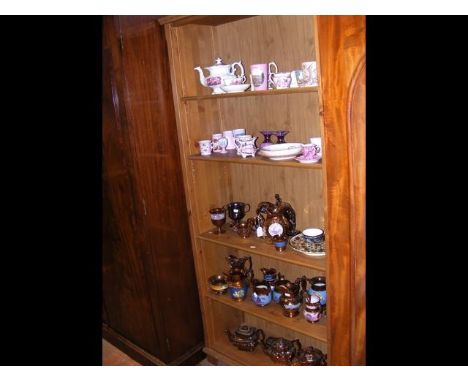 A tall four shelf open bookcase - height 192cms
