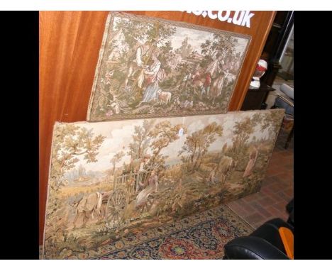 A large wall tapestry and one other