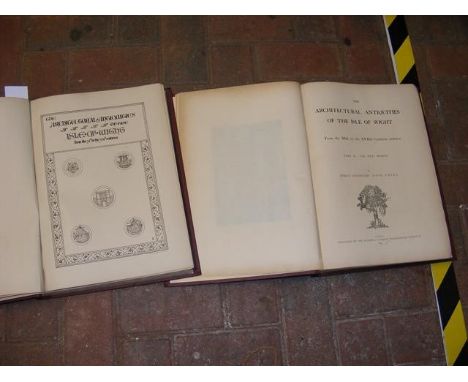 Percy Goddard Stone - 'The Architectural Antiquities of the Isle of Wight' - Published 1891 in two Folio Volumes (rebound) CO