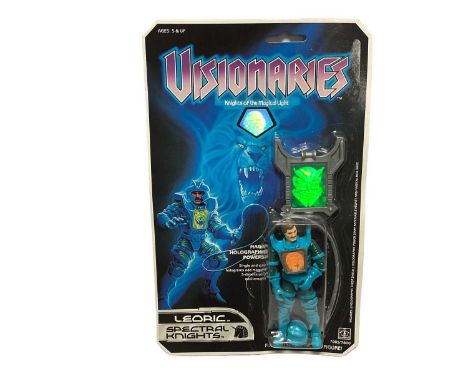 Hasbro (1987) Visionaries (Knights of the Magical Light) Leoric (Spectral Knights) 4 1/2" action figure, on card with blister