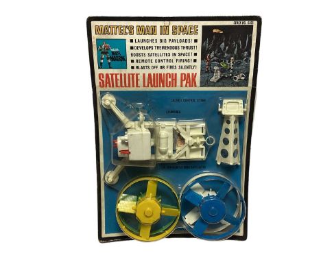 Mattel (c1967) Man in Space Series Satellite Launch Pak, on card with bubblepack No.6306 (1)