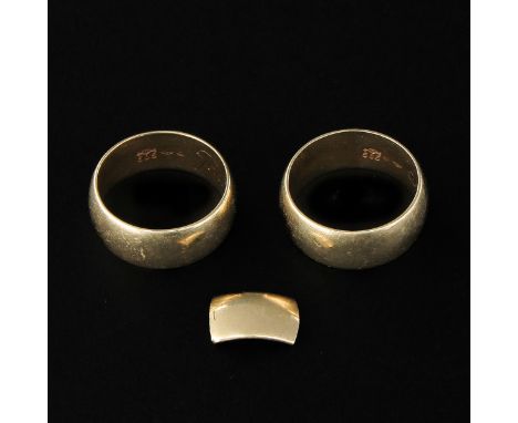 14k gold rings, ring size 16