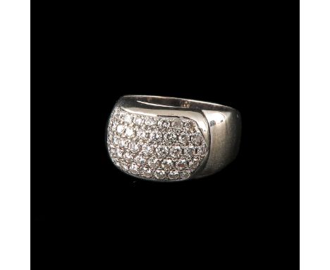 14k gold set with 44 diamonds, ring size 16