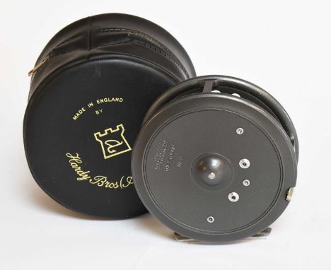 A Hardy St John MK2 3 7/8" Fly Reel .The reel is generally used with DT7-9 floating line